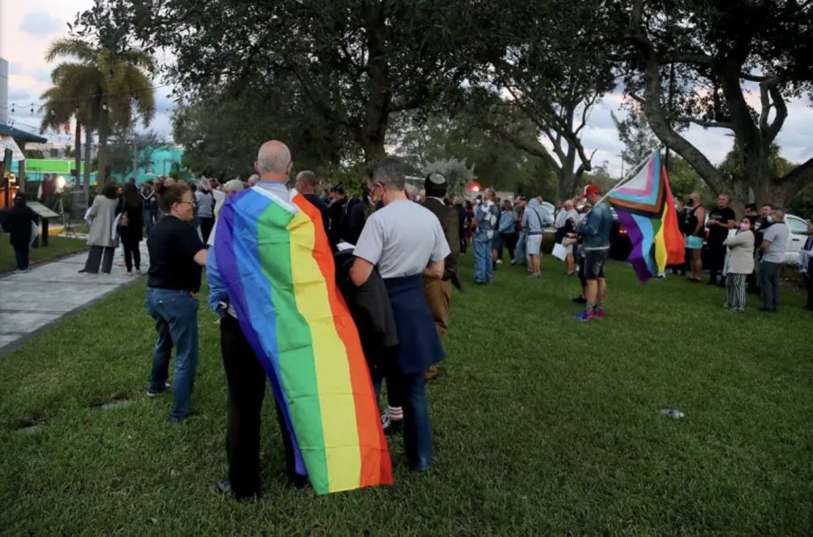 Supporters gather in South Florida to push back against the Dont Say Gay bill.