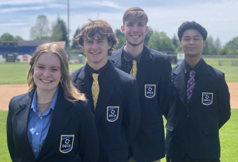 DECA Vice Presidents (From left to right; Madison Sorensen, Micah Perry, Kyle Klinger, Brandon Susi)