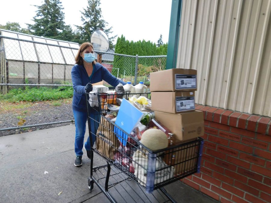 Woman donates items to SnowCap.