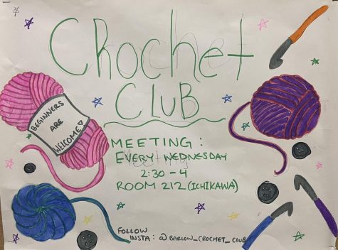 Crochet club is every Wednesday!