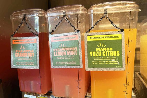 Panera Bread’s Charged Lemonades that contain dangerous amounts of caffeine.