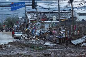 A view shows street stalls damaged by Hurricane Otis near the entrance to Acapulco, in the Mexican state of Guerrero, Mexico, October 25.