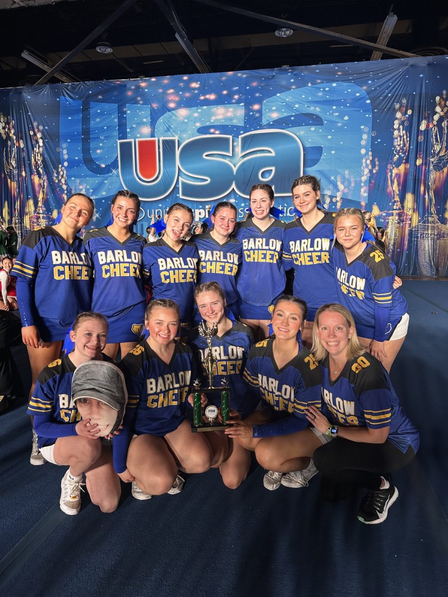 Barlow Varsity Cheer team takes fifth place in the high school varsity situational/sideline division at USA Spirit Nationals