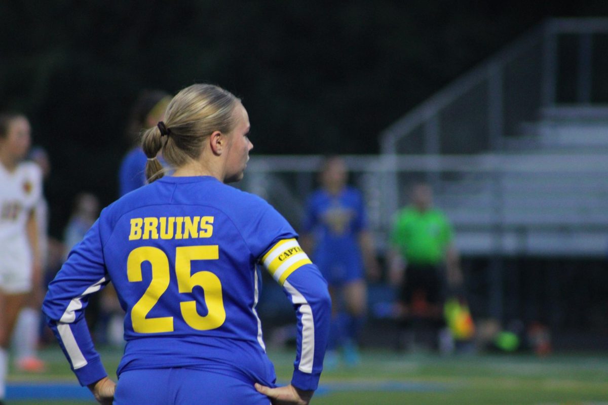 Isabelle Unger watches her team score against Forest Grove on September 10th, 2024.