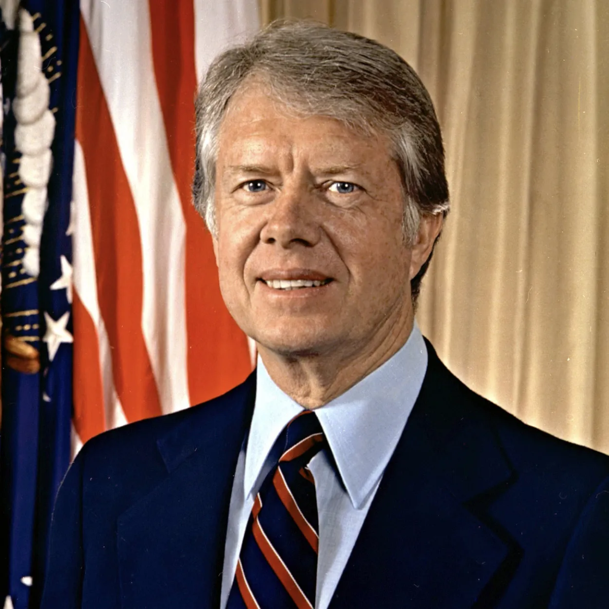 Former president Jimmy Carter during his term as the 39th president of the United States. (1977-1981)
