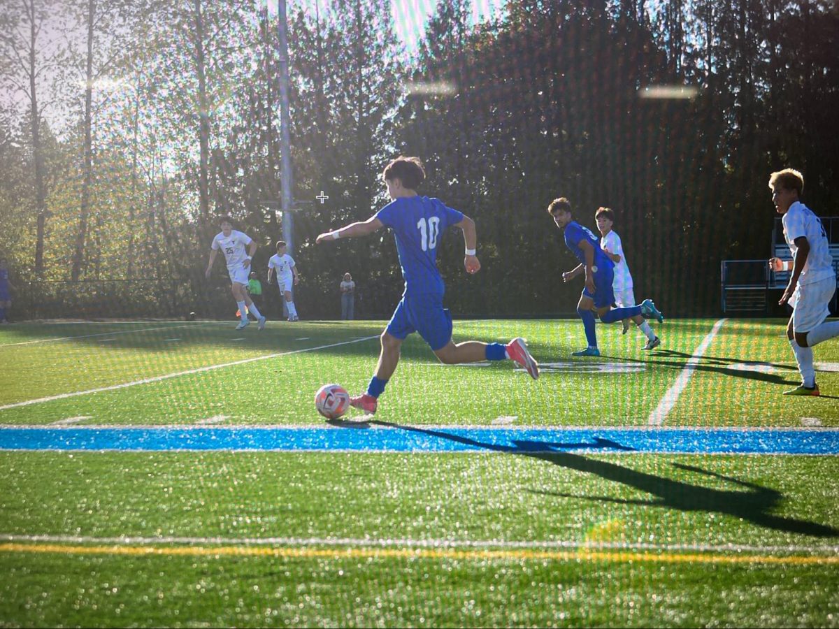 Fellow Barlow student plays soccer as a representative for our school in the Barlow field.


