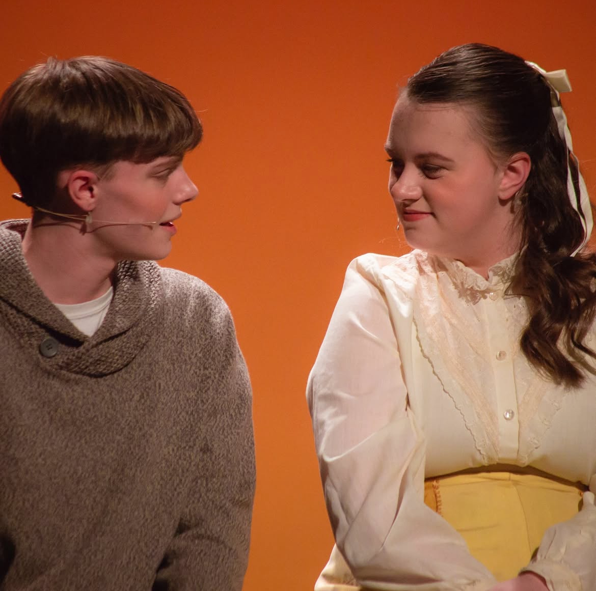 Lee Sare, playing as George Gibbs, and Samantha Stanberry as Emily Webb, performing Our Town on May 2-4.