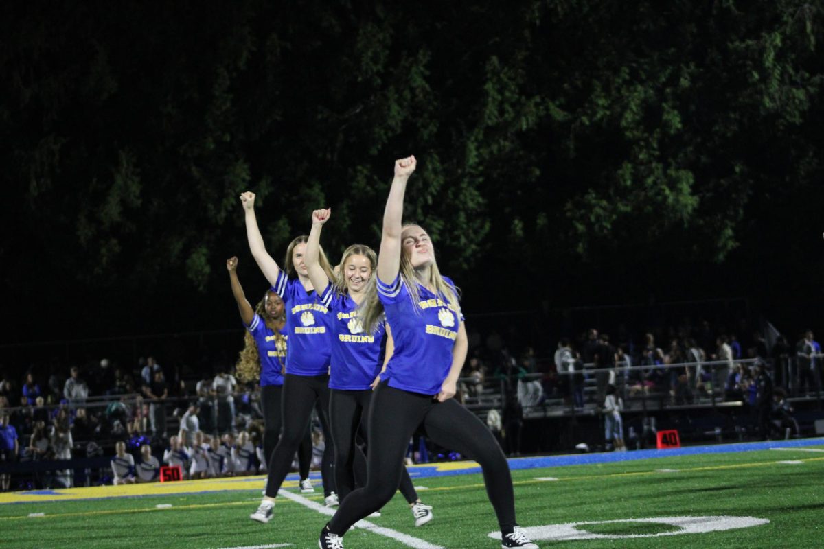 Sam Barlow Dance team performs at the Homecoming football game against Gresham at Barlow Stadium on Friday, September 12th.