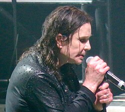 Osbourne singing at Black Sabbath's The End performance in Birmingham in February 2017.