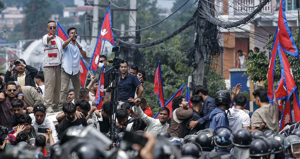 Nepali Gen Z protesters flood city streets