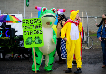 Demonstrations in downtown Portland pull large crowds