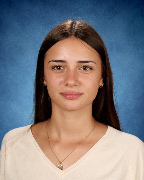 This is Maria Navarro Lodoso, a senior, a school photo of an exchange student from Spain, taken for Sam Barlow High School’s picture day, September 3rd, 2025.