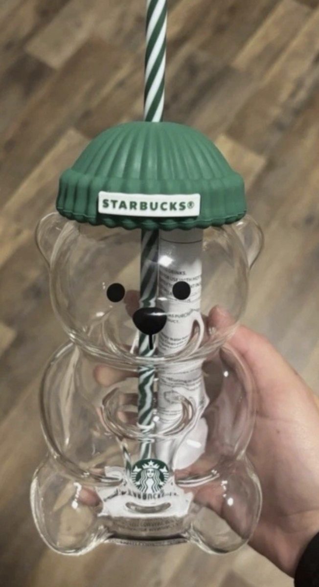 Limited edition Starbucks Bearista Glass Cup.
