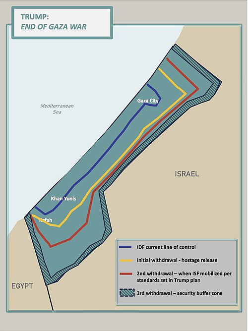 Map of Trump's plan for Gaza.