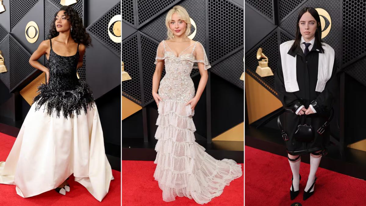 Olivia Dean, Sabrina Carpenter, and Billie Eilish each show off their style, making them the highlights of the Grammys on February 1st, 2026.