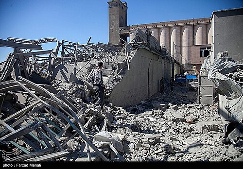 Aftermath of attacks in Iran on March 3.
