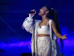 Ariana Grande performing during Dangerous Woman Tour in Manchester, New Hampshire, SNHU Arena, on February 19, 2017.