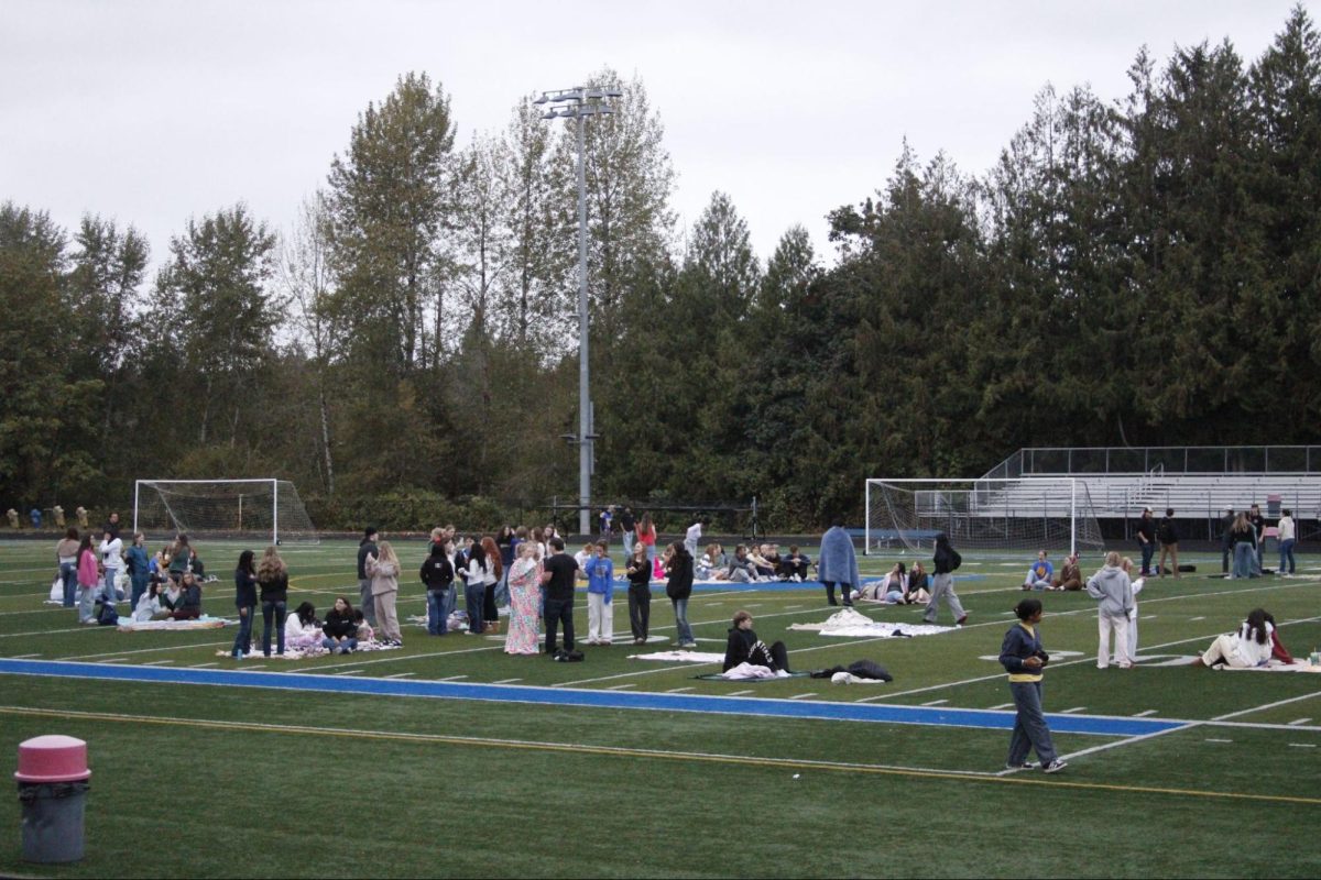 Senior Sunrise 2025, attended by around 200 seniors on Sam Barlow’s football field.